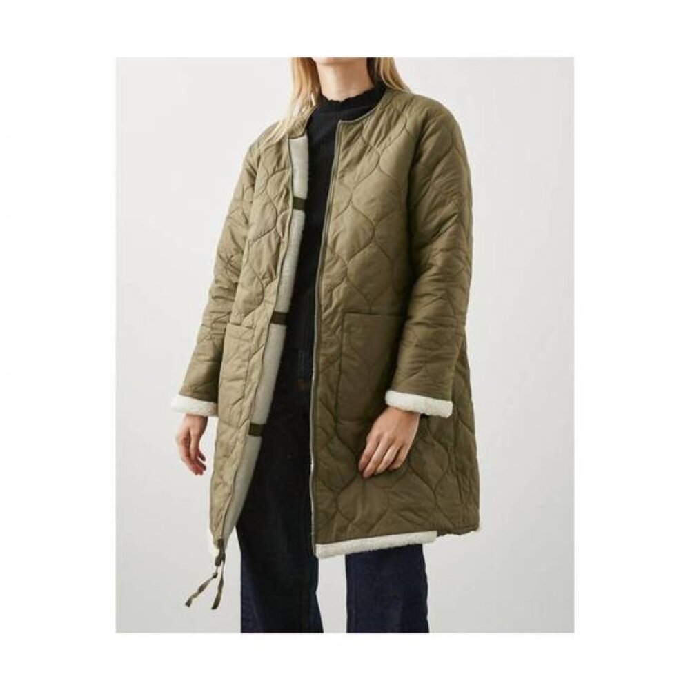 NWOT Rails Granger Jacket - Ivory Olive Mix - Reversible
